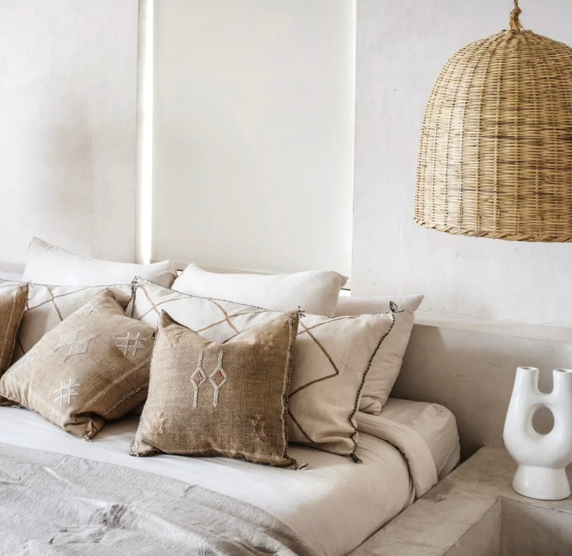 Sabra Pillow Cover TAN