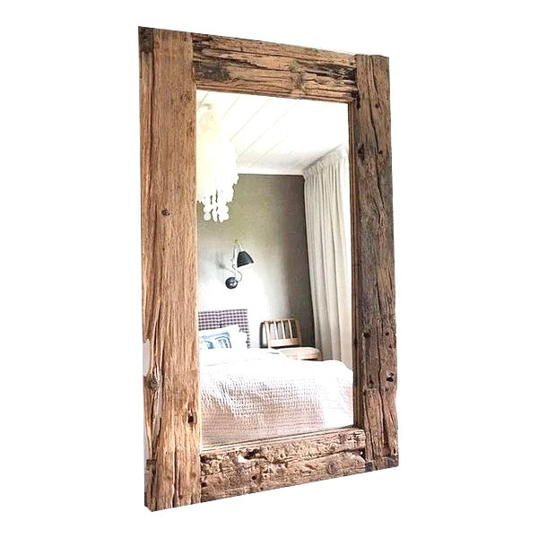 wood wall mirror