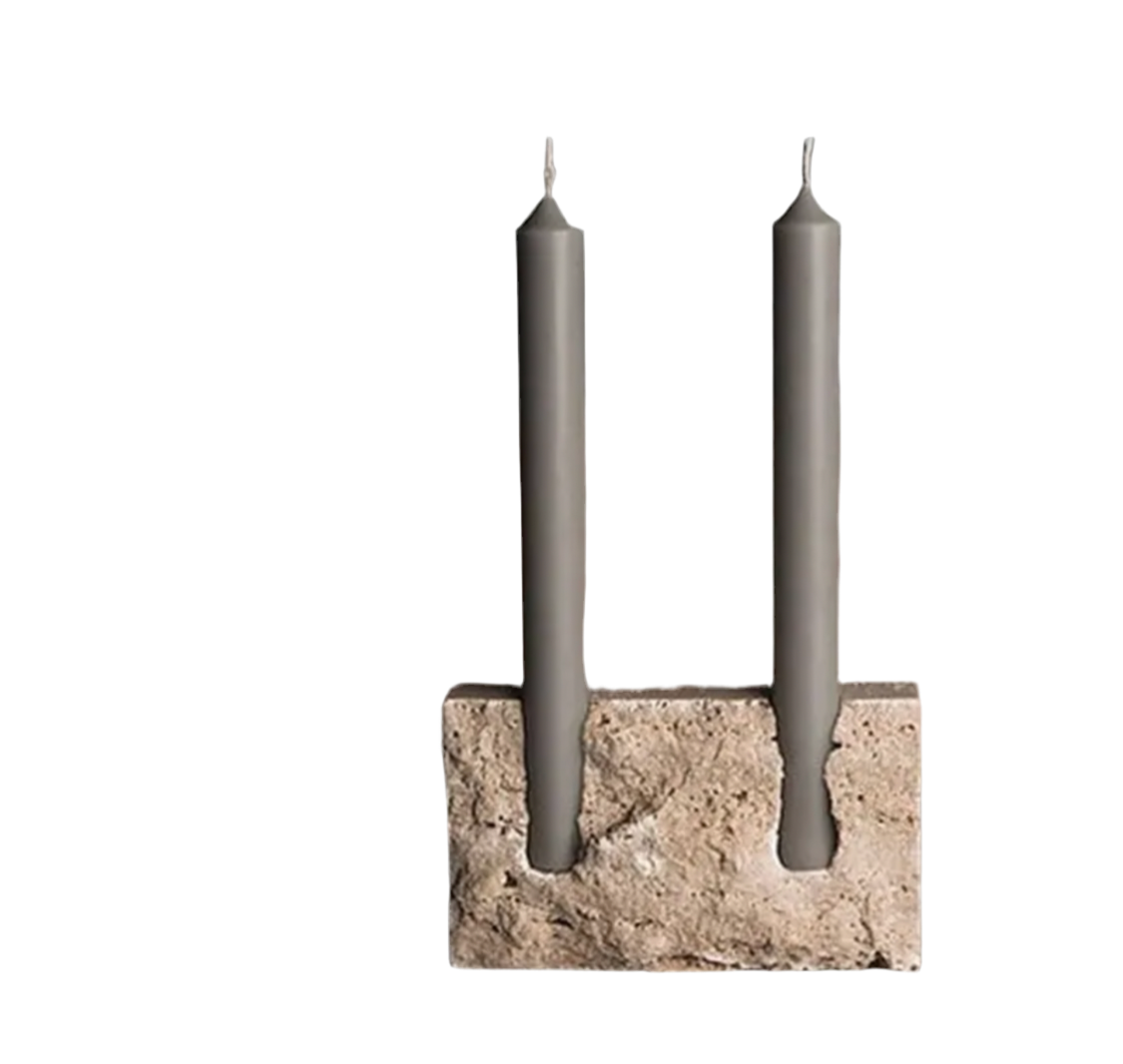 Limestone Candle Holder