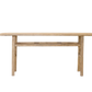 Straight leg console table