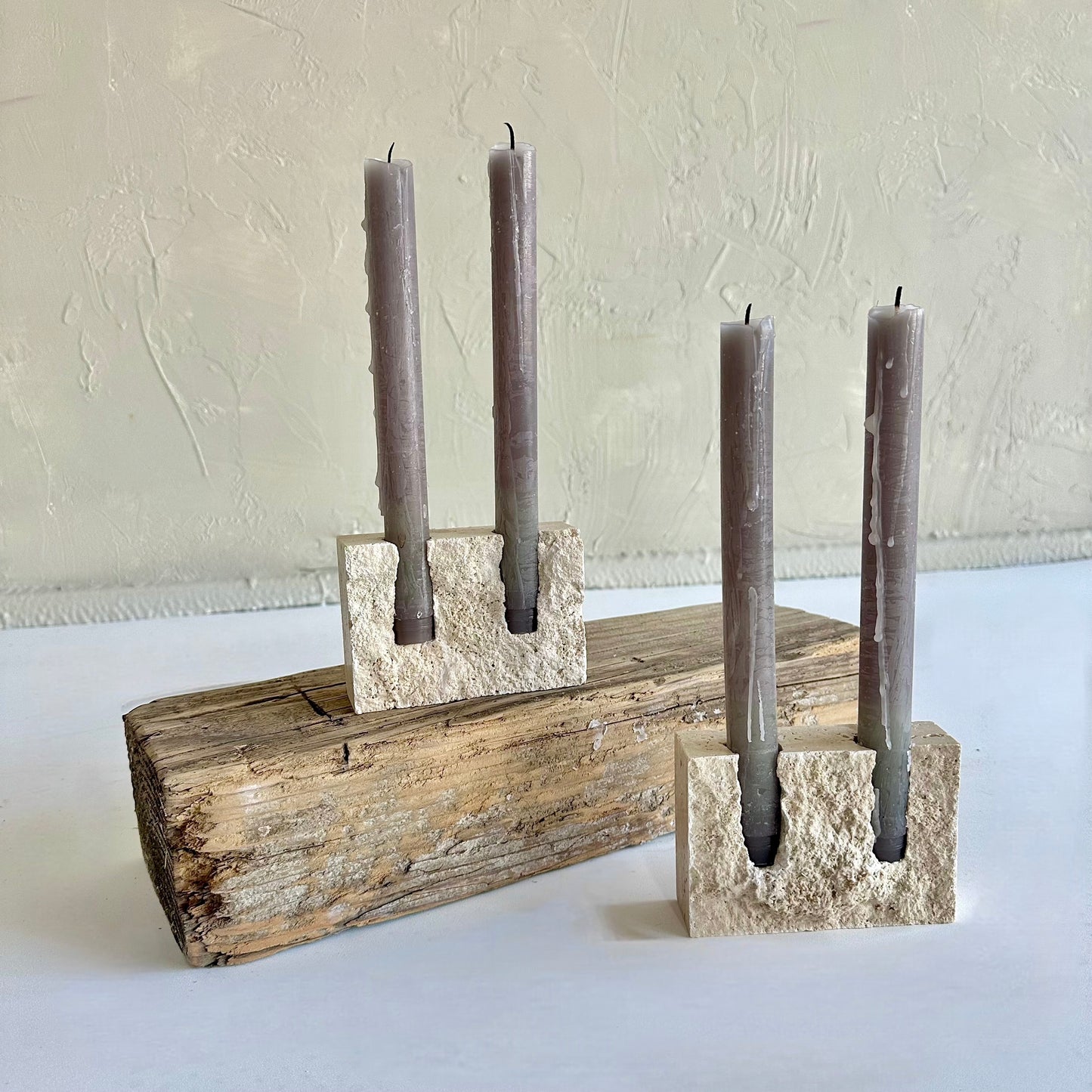 Limestone Candle Holder