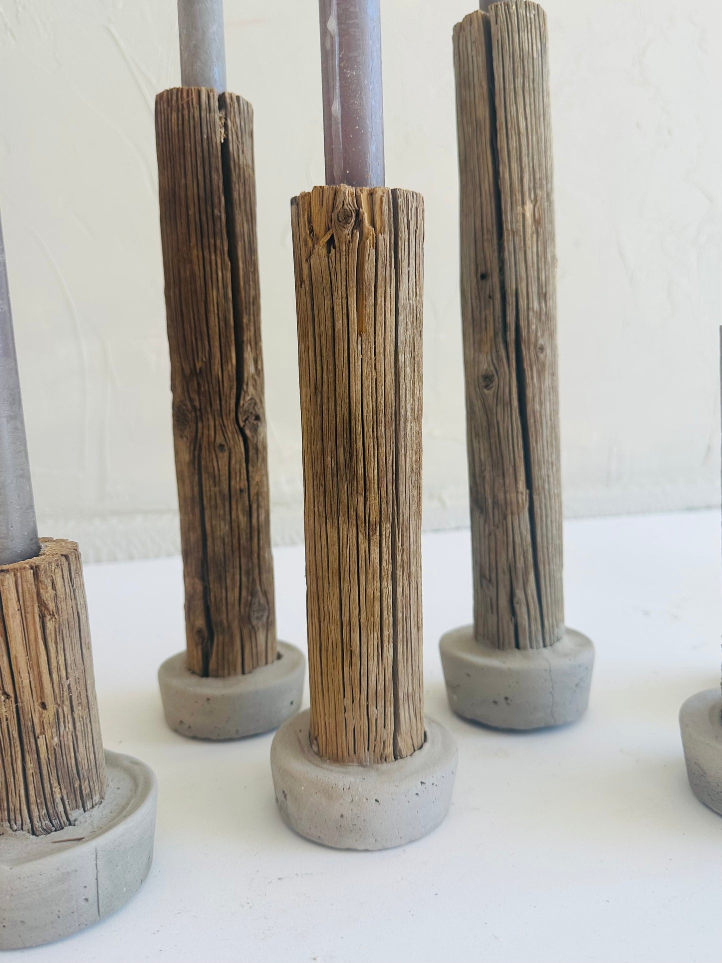 Driftwood candlestick