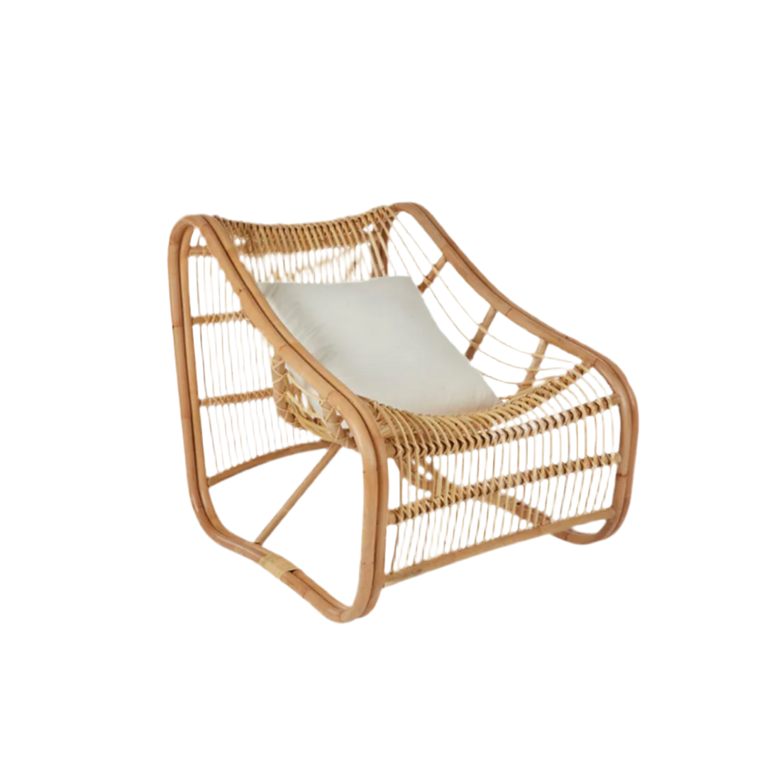 Handmade bamboo lounge club chair