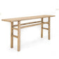 Straight leg console table