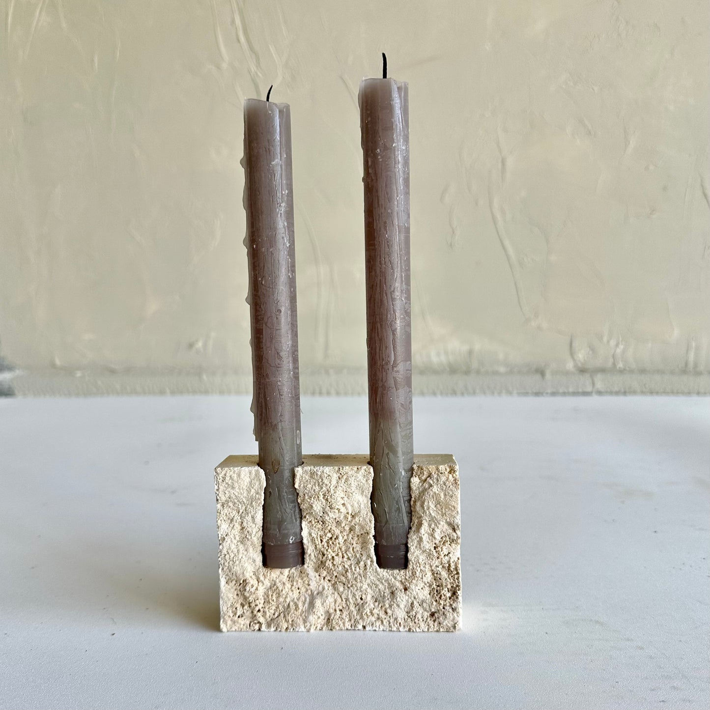 Limestone Candle Holder