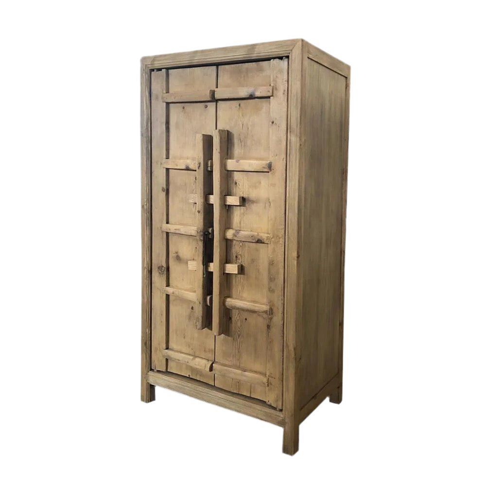 Japandi Natural wardrobe cabinet