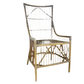 Bamboo high-back dining chair